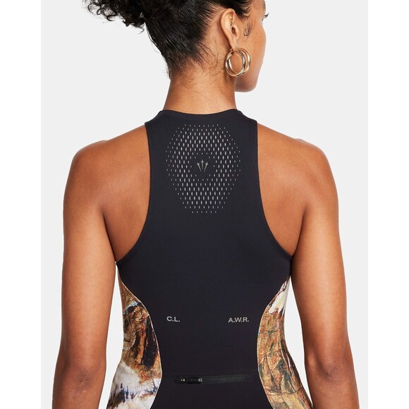 Nike Women’s XXL Drake Nocta Run Unitard Leotard Black Camo NEW FB1792-010 - Picture 6 of 16